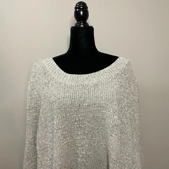 Torrid Beige Knit Cold Shoulder Tunic Sweater - Picture 2 of 11